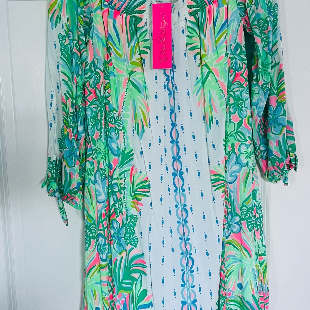 Lilly Pulitzer Colorful Off-Shoulder Dress